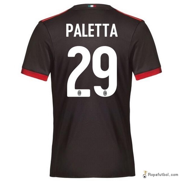 Camiseta AC Milan Replica Tercera Ropa Paletta 2017/18